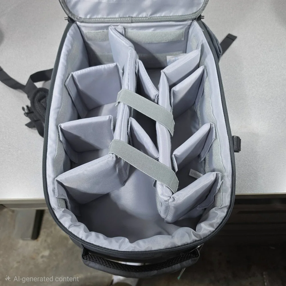Mosiso Camera Backpack Large Gray Camo New Hardshell Padded Dividers